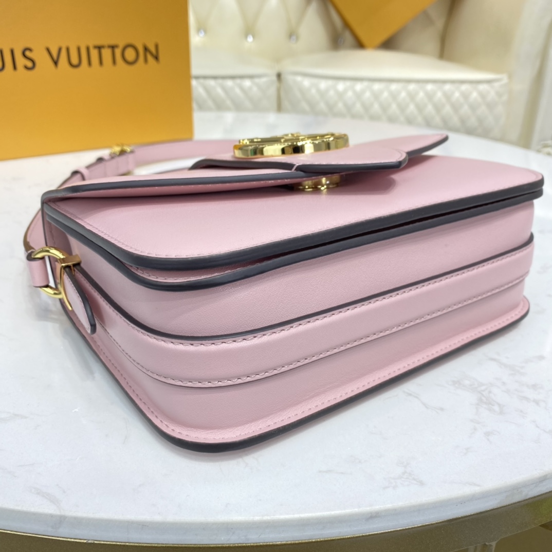 Louis Vuitton LV PONT 9 SOFT Smooth calfskin Shoudler Bag M57325 Himalaya Pink